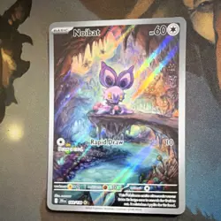 Pokemon TCG Noibat 169/159 SV09 Journey Together Illustration Rare Holo - Image 1