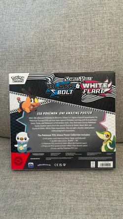 POKEMON SV10.5 BLACK BOLT WHITE FLARE POSTER COLLECTION BOX SEALED - Image 2