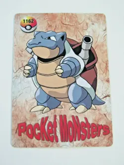 Pokemon SEEL & BLASTOISE Pocket Monsters Holo Prism Vending Sticker #1170 - Image 2