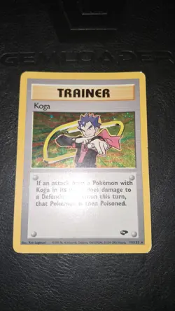 Carte Pokemon Koga Gym Challenge Holo Rare 19/132 Trainer - Pokemon Good Plus - Image 1
