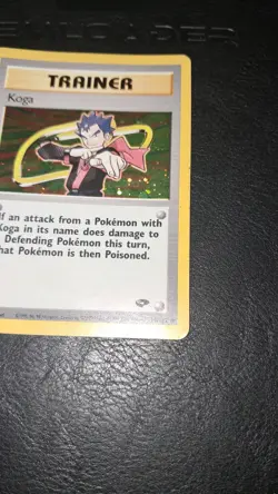 Carte Pokemon Koga Gym Challenge Holo Rare 19/132 Trainer - Pokemon Good Plus - Image 2