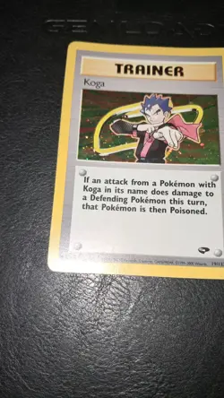 Carte Pokemon Koga Gym Challenge Holo Rare 19/132 Trainer - Pokemon Good Plus - Image 3