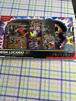 Pokemon TCG Mega Lucario ex Premium Figure Collection Box Factory Sealed - Image 1