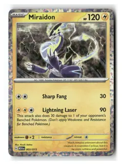 Miraidon 003/015 Holo Promo McDonald's Promos 2024 Pokemon Near Mint - Image 1