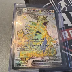 Tyranitar EX 211/197 Obsidian Flames Ultra Rare Full Art Pokemon - Image 2