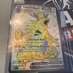 Tyranitar EX 211/197 Obsidian Flames Ultra Rare Full Art Pokemon - Image 3
