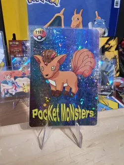 1999 Vintage Pocket Monsters Vending Prism - Vulpix #1167 - Dugtrio Back - Image 1
