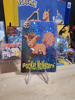1999 Vintage Pocket Monsters Vending Prism - Vulpix #1167 - Dugtrio Back - Image 2
