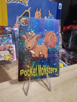 1999 Vintage Pocket Monsters Vending Prism - Vulpix #1167 - Dugtrio Back - Image 3
