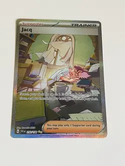 Pokemon Jacq Trainer Supporter Full Art Holo Special Illustration Rare 250/198 - Image 1