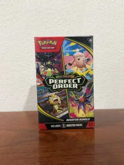 Pokemon TCG: Mega Evolution-Perfect Order Booster Bundle (6 Packs) New Sealed - Image 1
