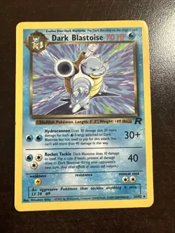 Dark Blastoise 20/82 Non-Holo Pokemon TCG Team Rocket DMG - Image 1