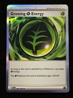 Growing Energy 086/088 Holo Rare - Pokemon TCG Perfect Order - NM - Image 1