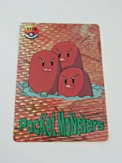 Pokemon DUGTRIO & VULPIX Pocket Monsters Holo Prism Vending Sticker #1176 - Image 1