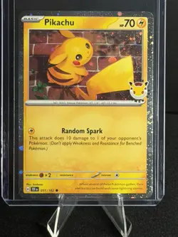 Pikachu 051/162 Pokemon Day STAMPED Cosmos Pokemon Day Promo SWIRL 🌀 - Image 1