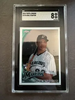 2010 Topps Chrome Giancarlo ‘Mike’ Stanton #190 Rookie Card Marlins/Yankees - Image 1