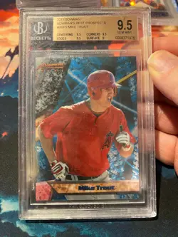 2011 Bowmans Best Mike Trout BGS 9.5 Rookie Card - Image 1