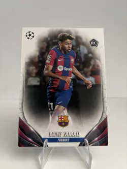 Lamine Yamal Topps 2023-24 Rookie #64 FC Barcelona UEFA Champions League - Image 1