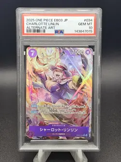 2025 One Piece Japanese EB03 Charlotte LinLin Alternate Art PSA 10 - Image 1