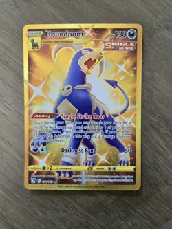 Pokemon Houndoom (Secret) 179/163 Swsh05: Battle Styles Holo - Image 1