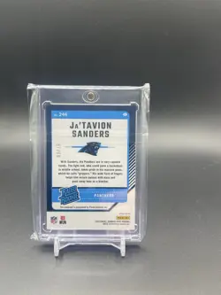 2024 Donruss Optic Ja'Tavion Sanders Rated Rookie Auto Choice Black Gold /60 - Image 2