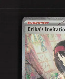 Erika's Invitation 203/165 Scarlet & Violet 151 Ultra Rare Holo Pokemon Card NM - Image 3