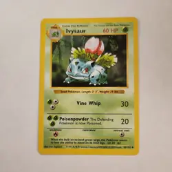 Pokemon TCG Ivysaur Base Set, Shadowless, Regular Card 030/102 - Image 1