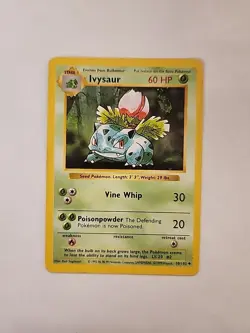 Pokemon TCG Ivysaur Base Set, Shadowless, Regular Card 030/102 - Image 1