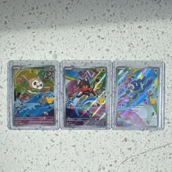 Pokemon First Partner Alola Starters Lot Rowlet Litten Popplio - 3 Cards - Image 1