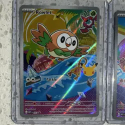Pokemon First Partner Alola Starters Lot Rowlet Litten Popplio - 3 Cards - Image 2
