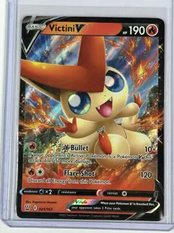 Victini V 021/163 Battle Styles Ultra Rare Holo Pokemon TCG Card NM - Image 1