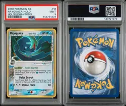 2006 POKEMON EX HOLON PHANTOMS #16 RAYQUAZA-HOLO PSA 9 New Cert - Image 3