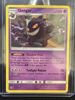 Pokemon Gengar Rare Normal SM - Unbroken Bonds 70/214 NM - Image 1
