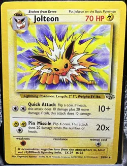 Pokemon Card - Jolteon Jungle 20/64 Rare NM - Image 1