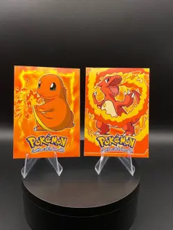 Topps Pokemon Charmander #04 & Charmeleon #05 The First Movie - Image 1