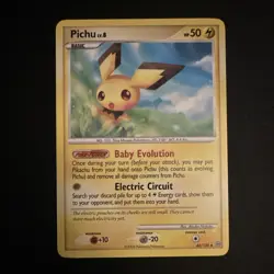 Pokemon TCG Pichu 45/100 Diamond & Pearl Basic Regular 50 HP 2008 English - Image 1