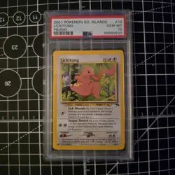 2001 POKEMON SOUTHERN ISLANDS PROMO #16 LICKITUNG PSA 10 - Image 1