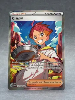 Pokemon - 164/142 Crispin SV07 Stellar Crown Ultra Rare Holo Full Art NM TCG - Image 1