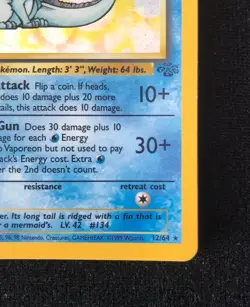 Pokemon TCG Vaporeon Rare Holo 12/64 Jungle MP Condition WOTC 1999 - Image 5
