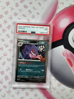 2024 POKEMON TCG TRICK OR TRADE #057 GENGAR PSA 9 Mint Graded - Image 1