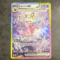 Pokemon Espeon EX 155/131 Sv: Prismatic Evolutions Rare Full Art Holo 270 HP - Image 1