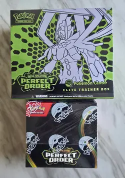 Pokemon TCG Perfect Order Pokemon Center Elite Trainer Box ETB + Booster Box - Image 1
