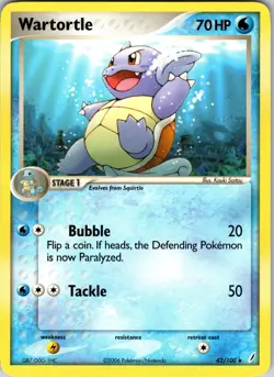 Wartortle - 42/100 Crystal Guardians Pokemon NM Normal - Image 1