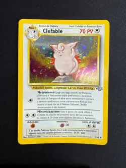 Pokemon Clefable 1/64 Jungle Rara Holo Unlimited Wizards ITA Carte Vintage - Image 1