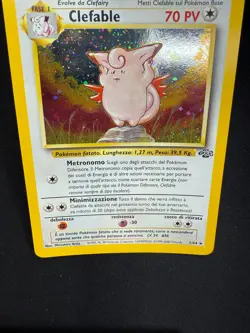 Pokemon Clefable 1/64 Jungle Rara Holo Unlimited Wizards ITA Carte Vintage - Image 3