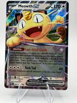 2026 Pokemon TCG Perfect Order : Meowth ex 062/088 Ultra Rare - Image 1