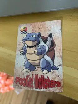 Pokemon SEEL & Blastoise Pocket Monsters Holo Prism Vending Sticker #1170 - Image 5