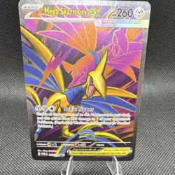 Pokemon Mega Skarmory EX Full Art Holo POR 106/088 Basic 260 HP 220 Attack - Image 1