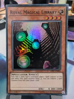 YuGiOh! Royal Magical Library OP07-EN004 Super Rare - Image 1