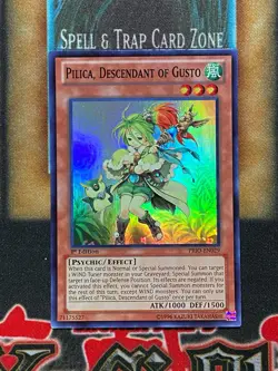 Yugioh Pilica, Descendant Of Gusto PRIO-EN029 Super Rare 1st Ed NM - Image 1